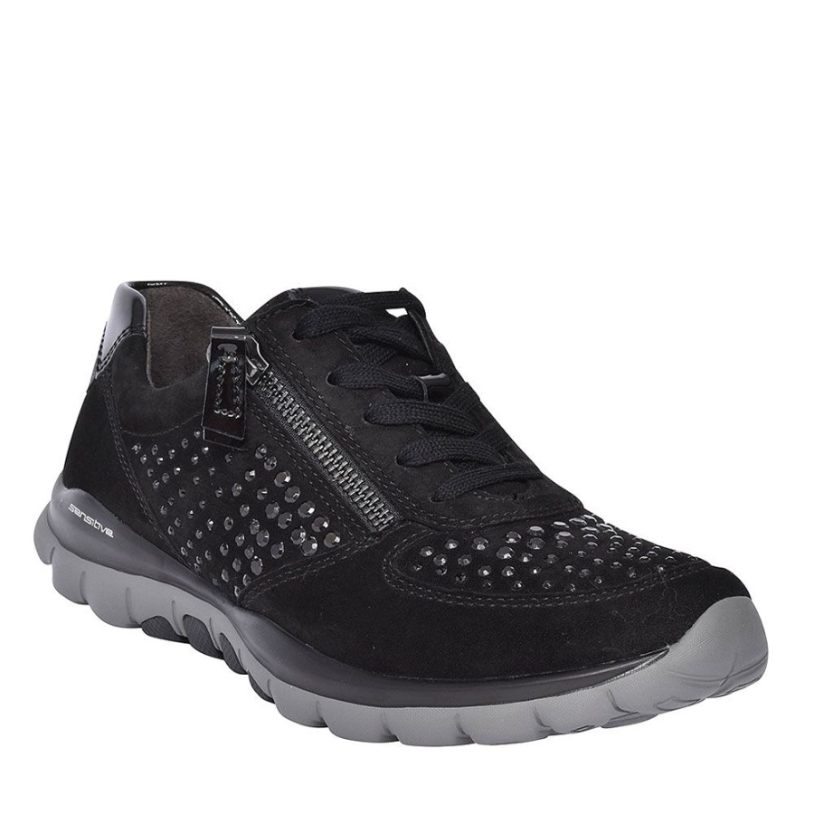 Ladies GABOR | Ladies 968 Fantastic Trainer In Black