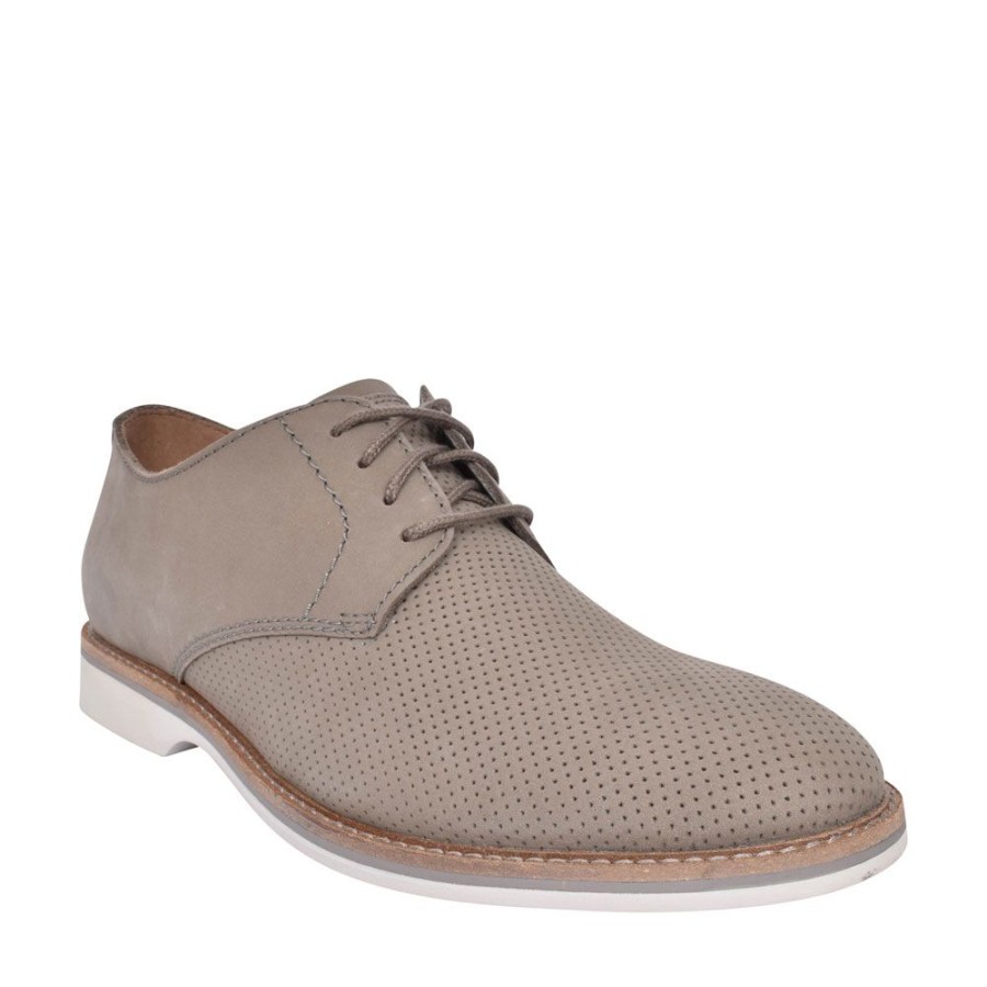 Mens CLARKS | Men'S Atticus Lace Nubuck G Fit Laced Shoein Green