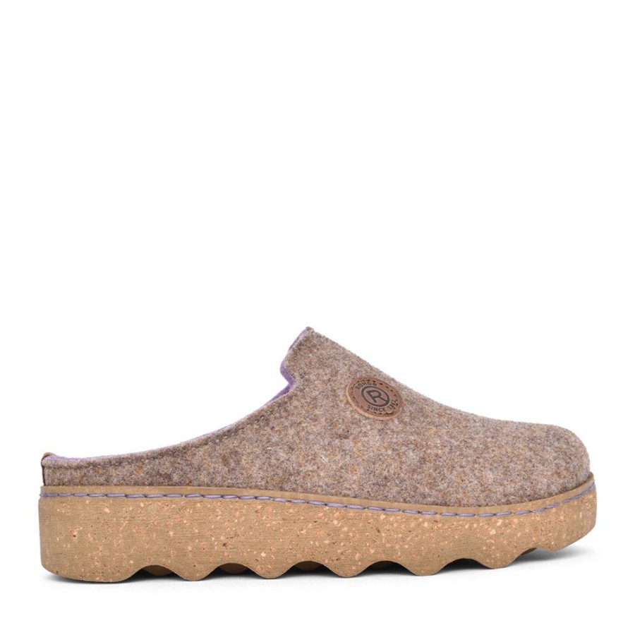 Ladies ROHDE | Ladies 6120 Goggia Mule Slipper In Stone