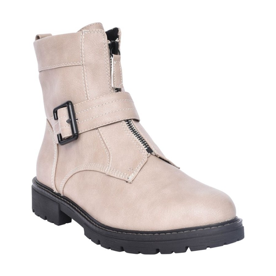 Ladies JANA | Ladies 8-25470 Ankle Boot In Stone