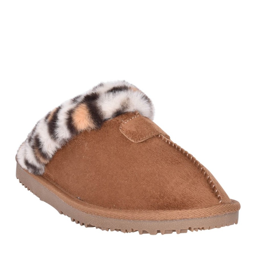 Ladies ELLA | Ladies Lily Mule Slipper In Tan