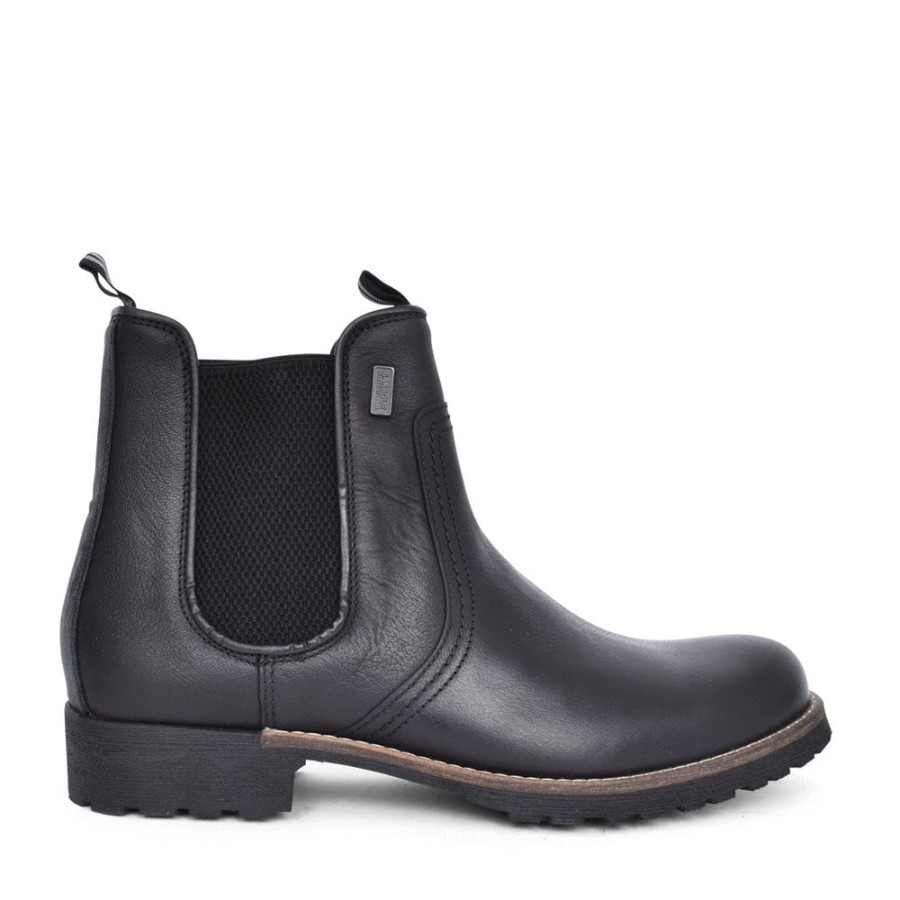 Mens BARBOUR | Mens Fargo Elasitcated Gusset Ankle Boot In Black