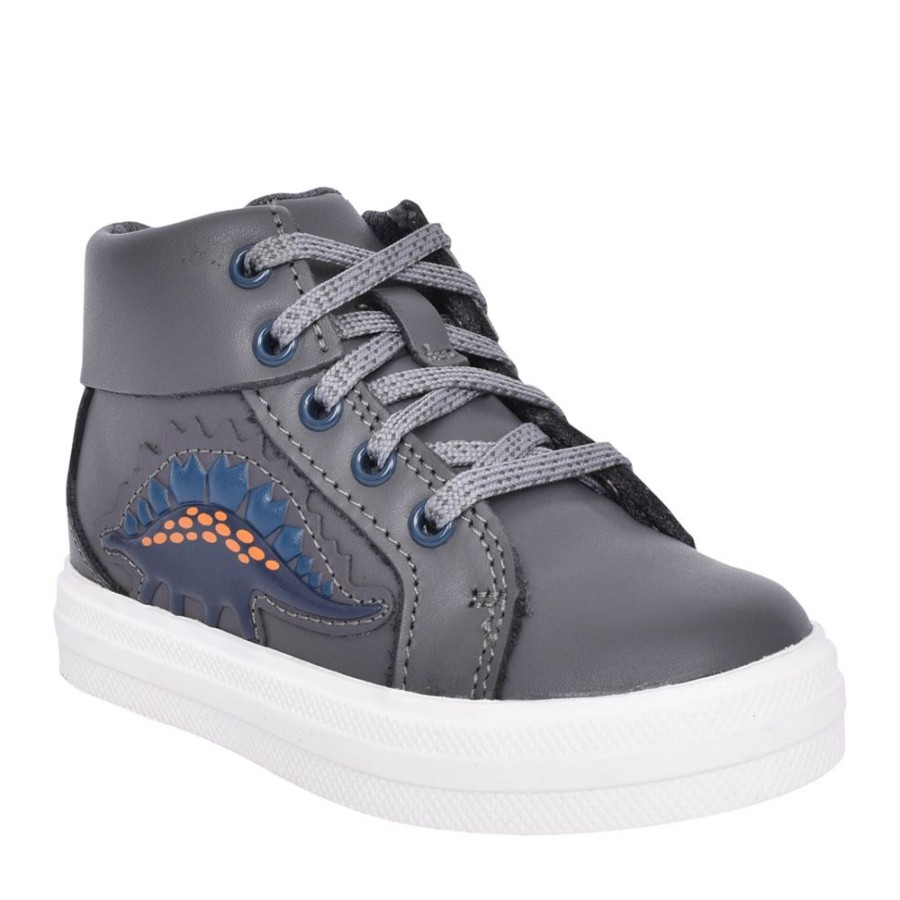 Boys CLARKS | Boys Nova City Grey Print Boot In Kids F Fit