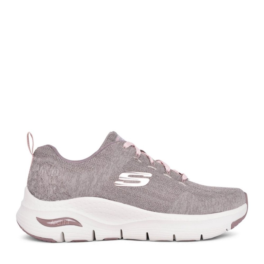 Ladies SKECHERS | Ladies 149414 Trainer In Taupe