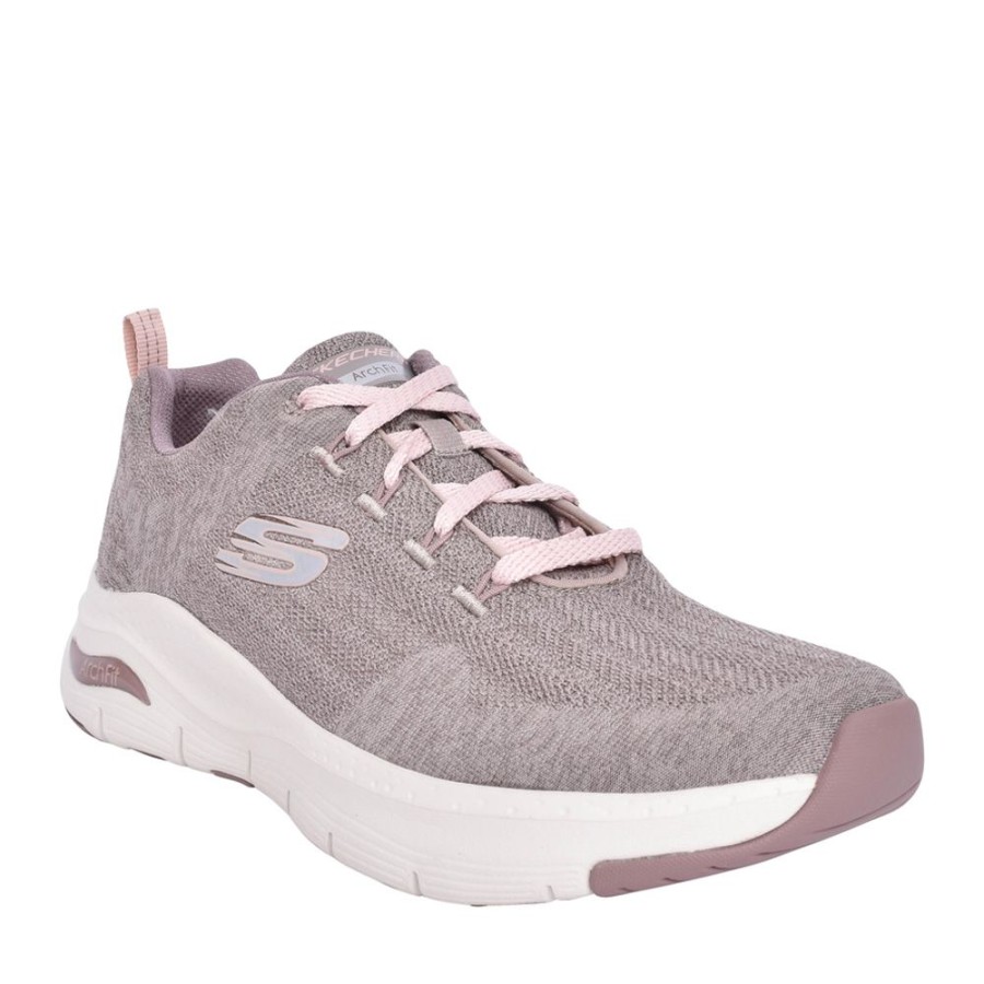 Ladies SKECHERS | Ladies 149414 Trainer In Taupe