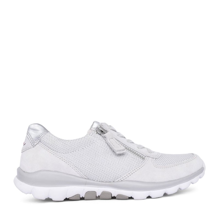 Ladies GABOR | Ladies Fantastic 26.968 Trainer In Silver