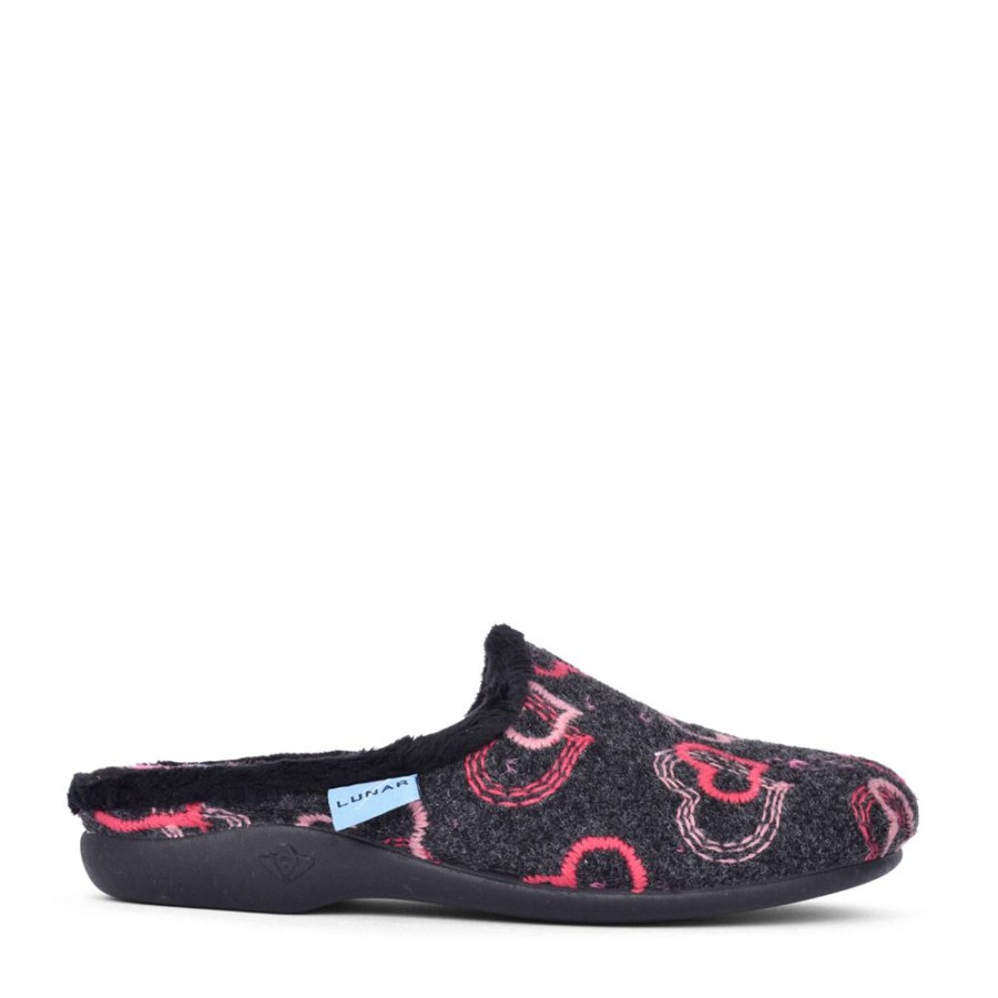 Ladies LUNAR | Ladies Honey Kla146 Mule Slipper In Black