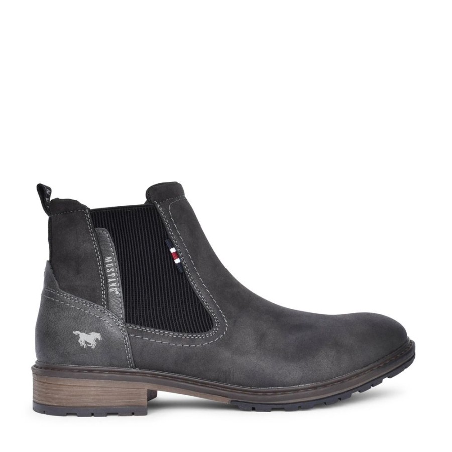 Mens MUSTANG | Mens 4140509 Chelsea Boot In Grey