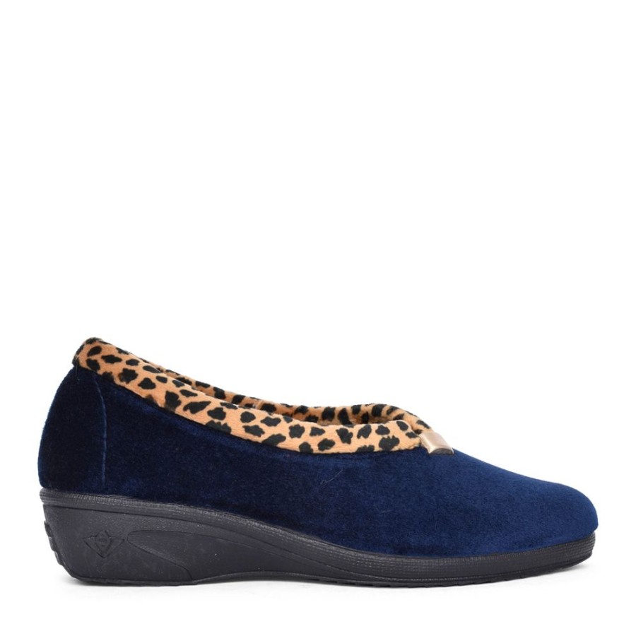 Ladies LUNAR | Ladies Paloma Kla005 Slipper In Navy