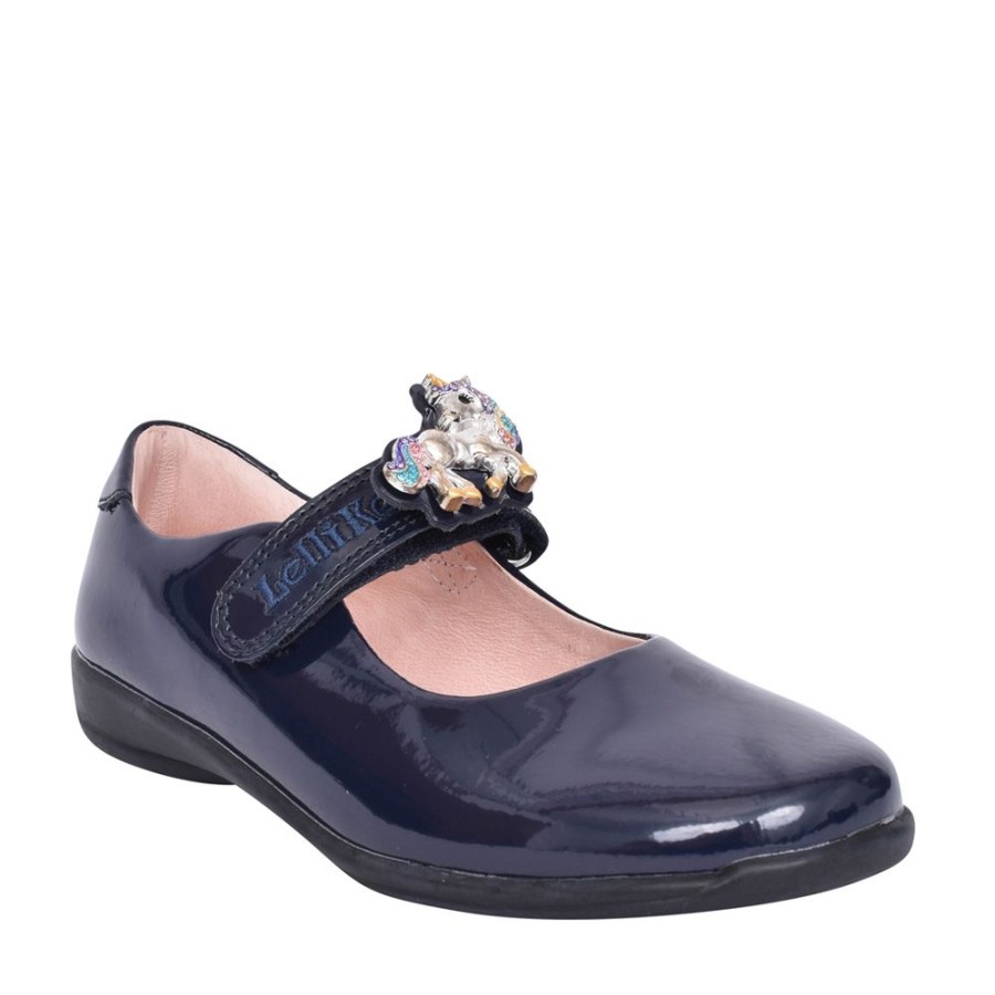 Girls LELLI KELLY | Girls Lks08113 Bella 2 F-Fit Shoe In Navy Patent