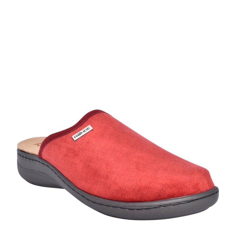 Ladies ROHDE | Ladies 6853 Pietroburgo Mule Slipper In Red