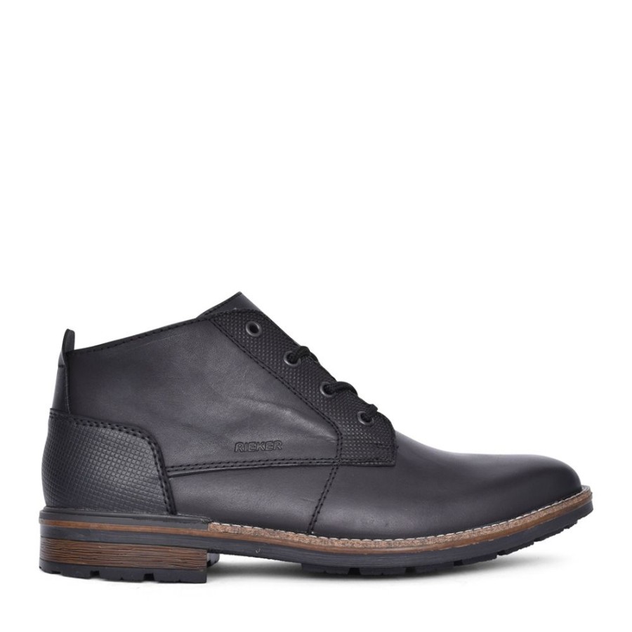 Mens RIEKER | Mens B1322 Ankle Boot In Black