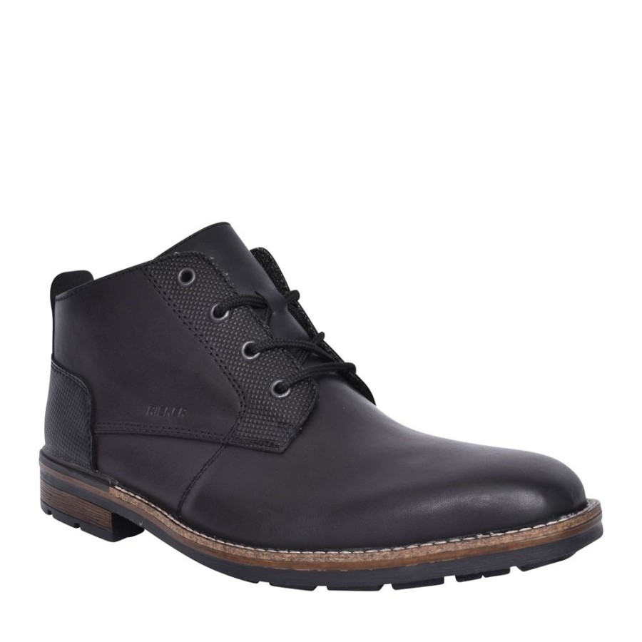 Mens RIEKER | Mens B1322 Ankle Boot In Black