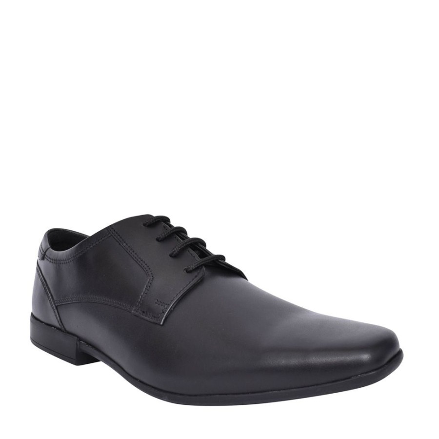 Mens CLARKS | Mens Sidton Lace G-Fit Shoe In Blk Leather