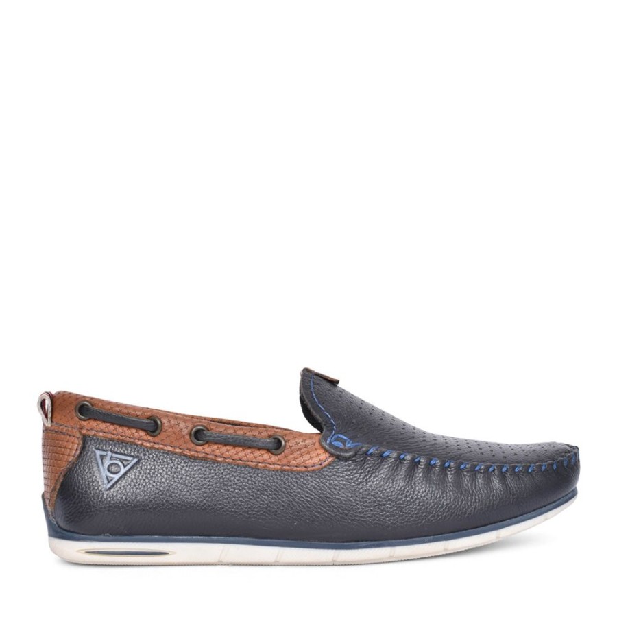 Mens BUGATTI | Mens A2X62 Chesley Slip-On Shoe Sho In Navy