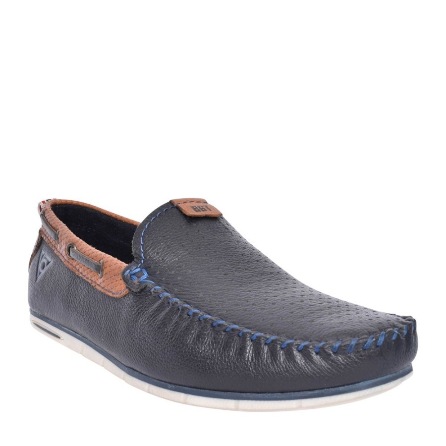 Mens BUGATTI | Mens A2X62 Chesley Slip-On Shoe Sho In Navy