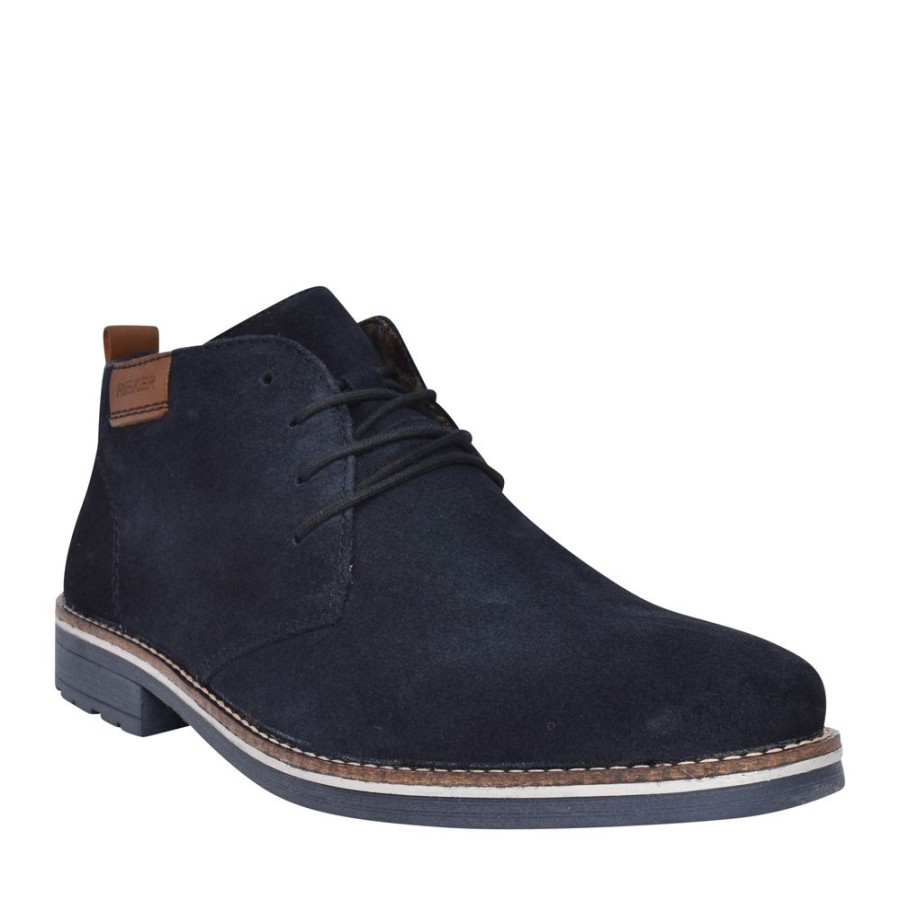 Mens RIEKER | Mens 33206 Ankle Boot In Navy