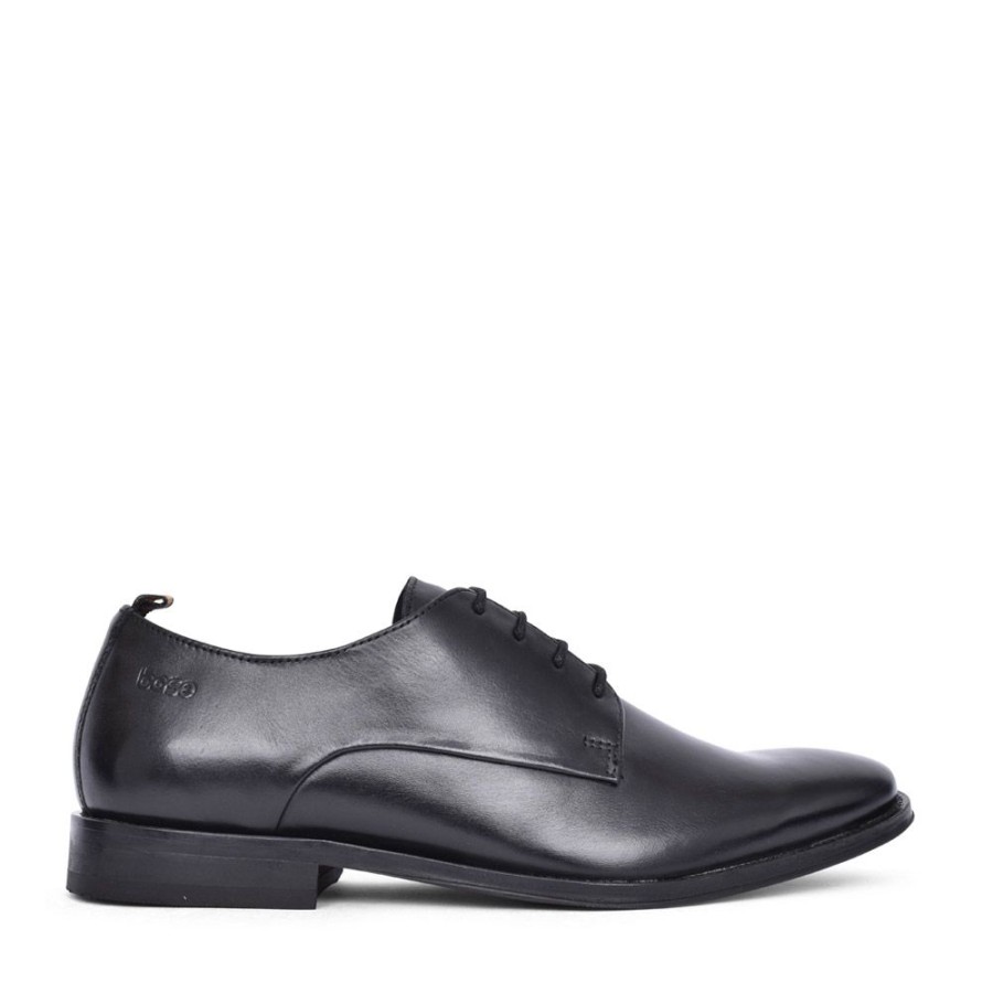 Mens BASE LONDON | Men'S Marley Derby Shoe In Black