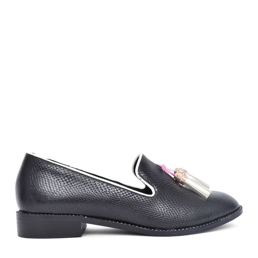 Ladies DANCING MATILDA | Ladies Trapeze 003 Slip-On Shoe In Black