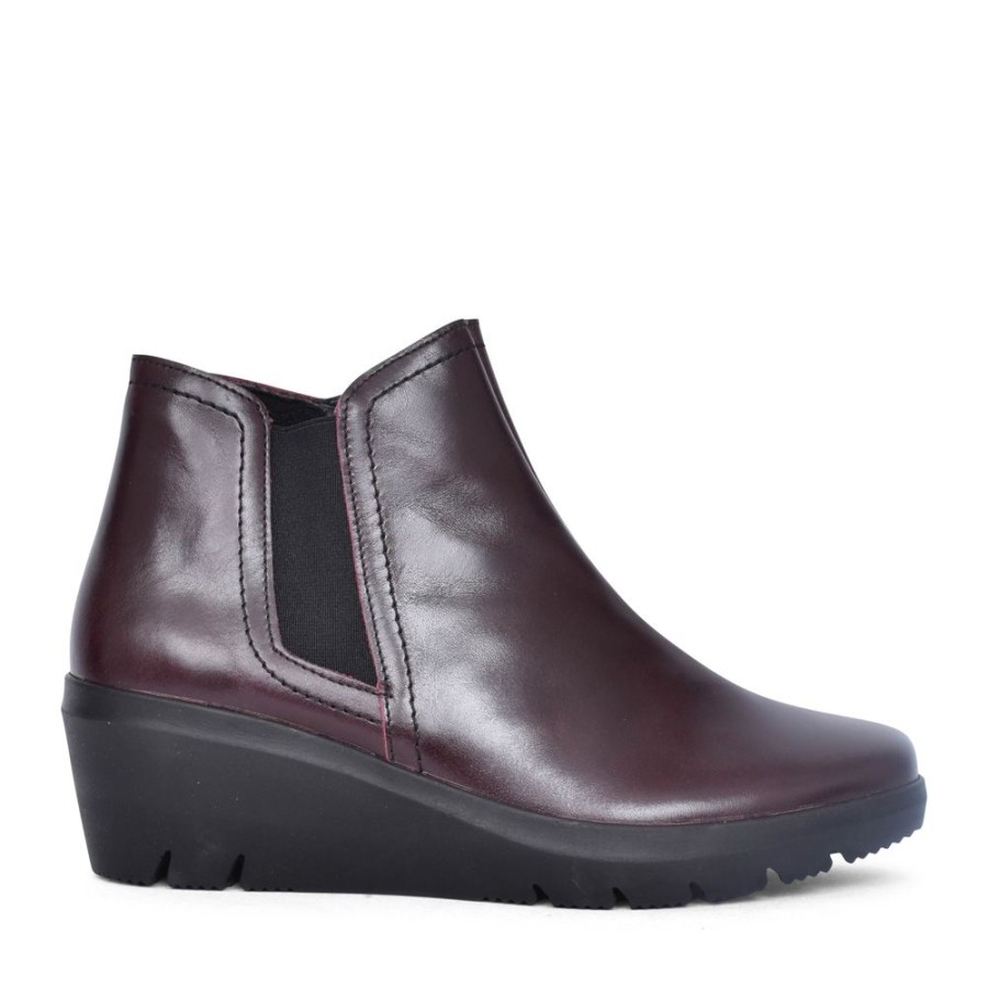 Ladies DUBARRY | Ladies Jace Wedge Ankle Boot In Wine