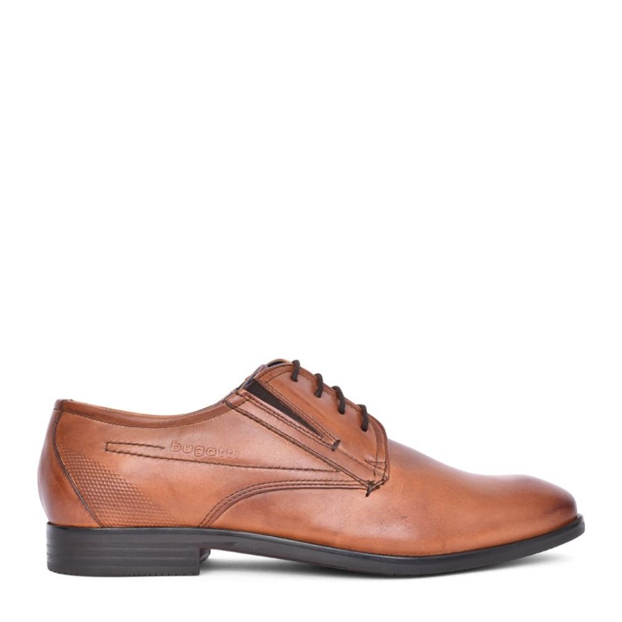 Mens BUGATTI | Mens Savio Evo 19605 Lace Up Shoe In Tan