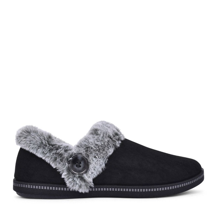 Ladies SKECHERS | Ladies 167219 Fresh Toast Slipper In Black