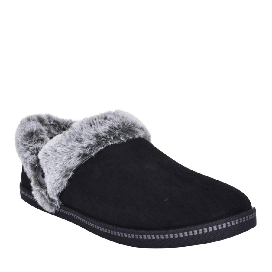 Ladies SKECHERS | Ladies 167219 Fresh Toast Slipper In Black