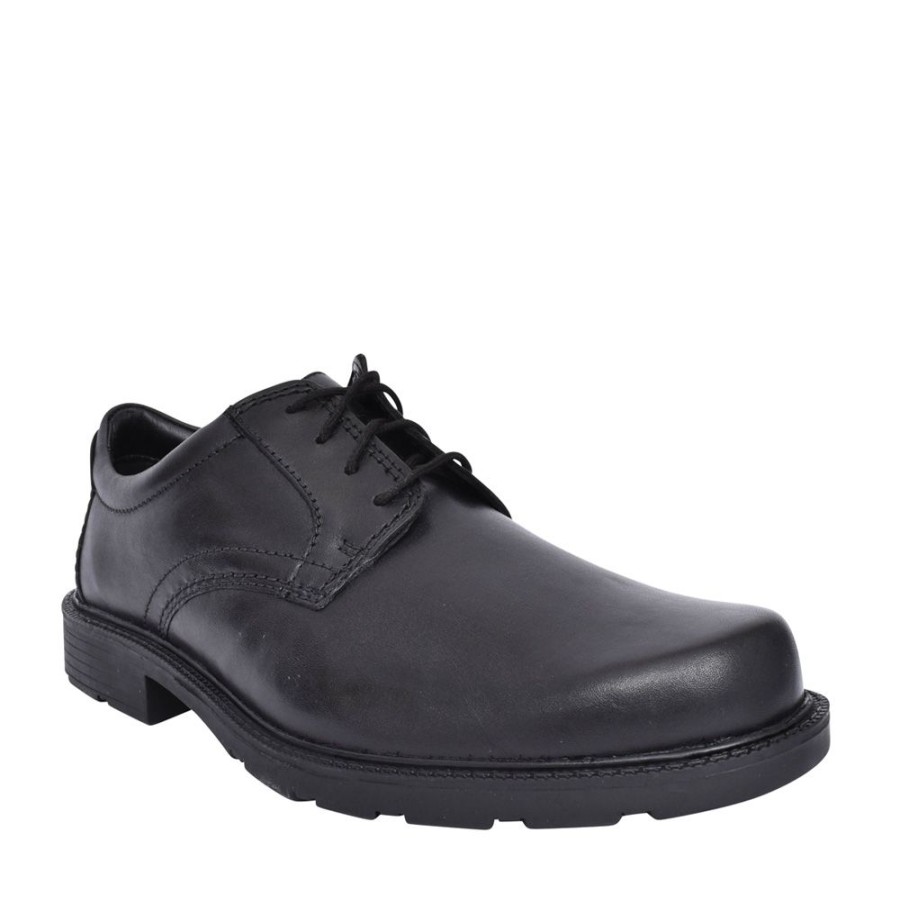 Mens CLARKS | Mens Kerton Lace Leather G-Fit Shoe In Black