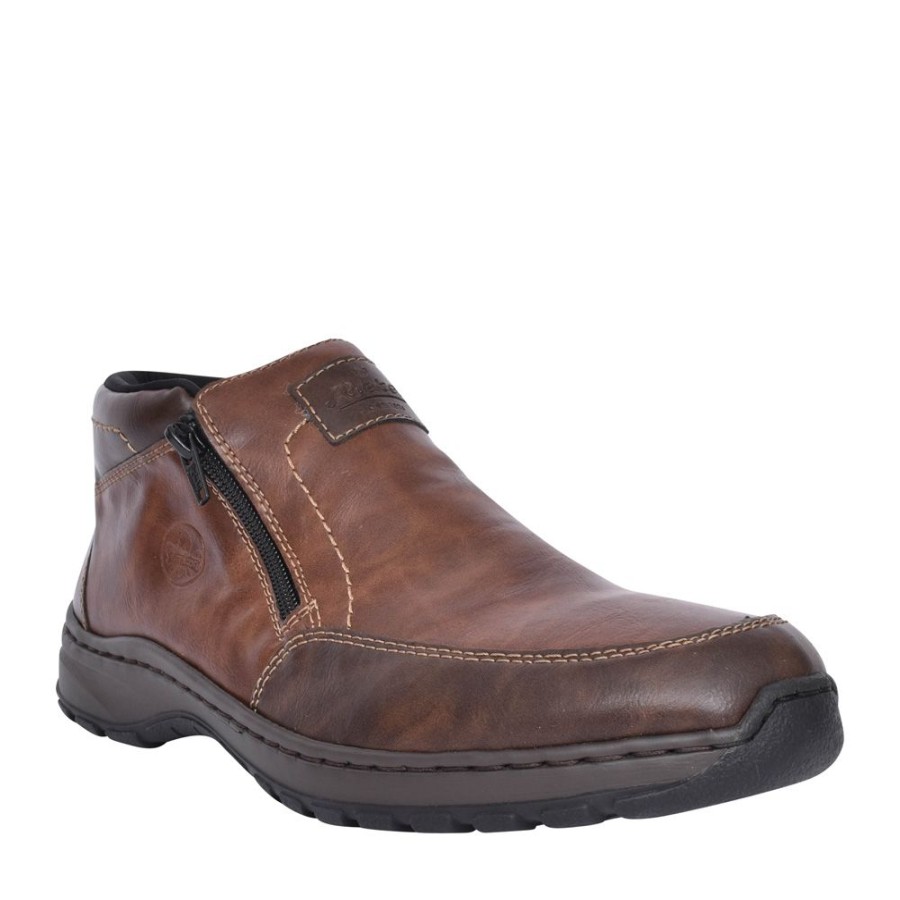 Mens RIEKER | Mens 03352 Ankle Boot In Brown