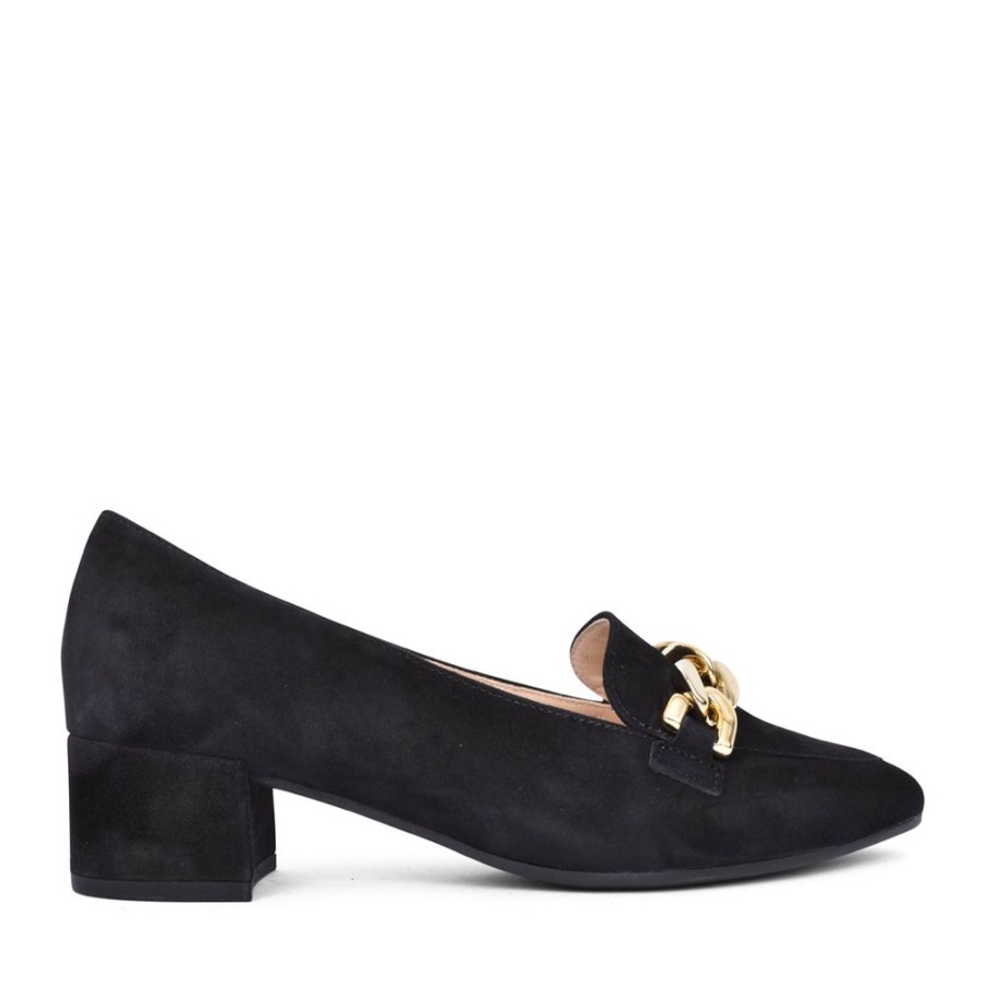 Ladies GABOR | Ladies Hoolie 31.441 Low Heel Court Shoe In Black