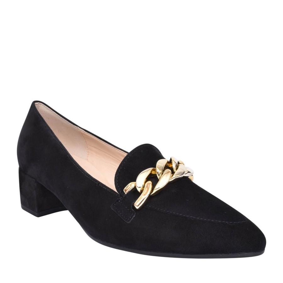 Ladies GABOR | Ladies Hoolie 31.441 Low Heel Court Shoe In Black