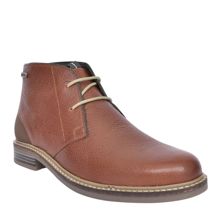 Mens BARBOUR | Mens Readhead Laced Chukka Boot In Cognac