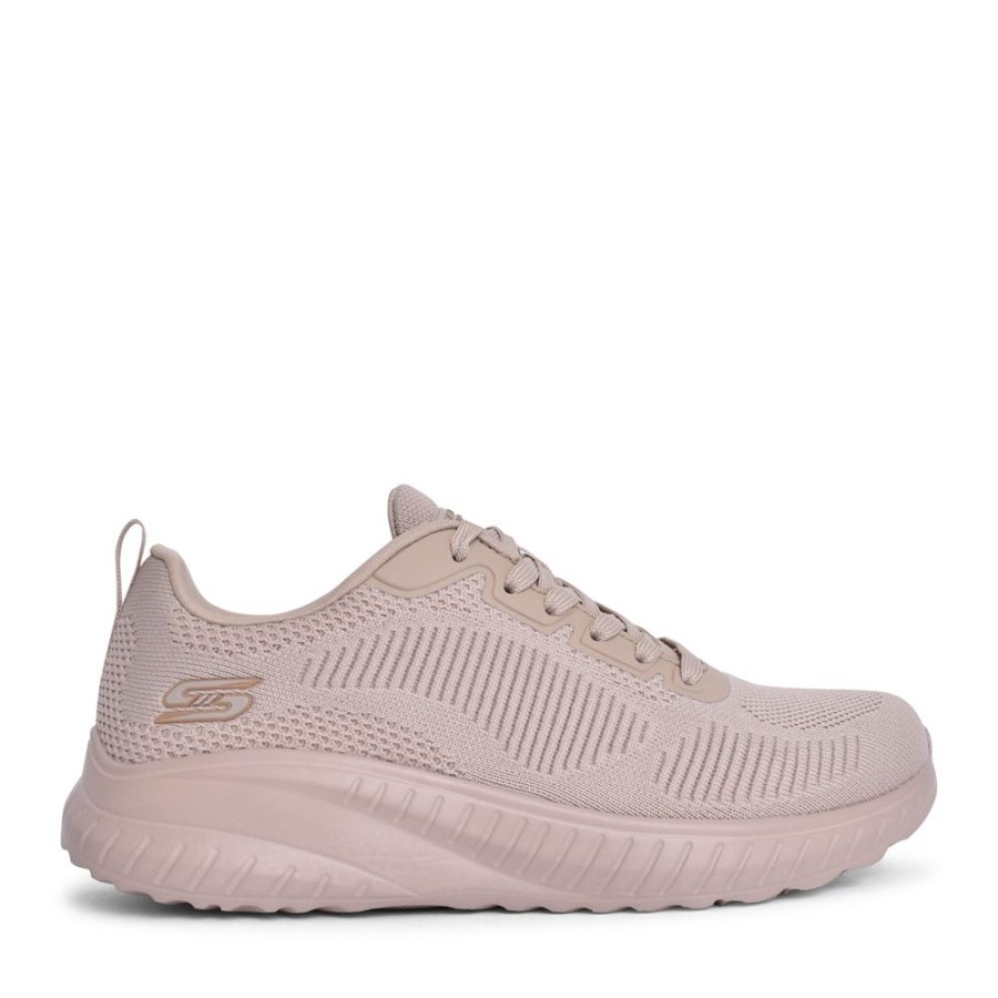 Ladies SKECHERS | Ladies 117209 Bobs Sport Squad Trainer In Nude