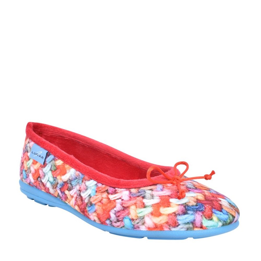 Ladies LUNAR | Ladies Swizzle Kla128 Slipper In Red