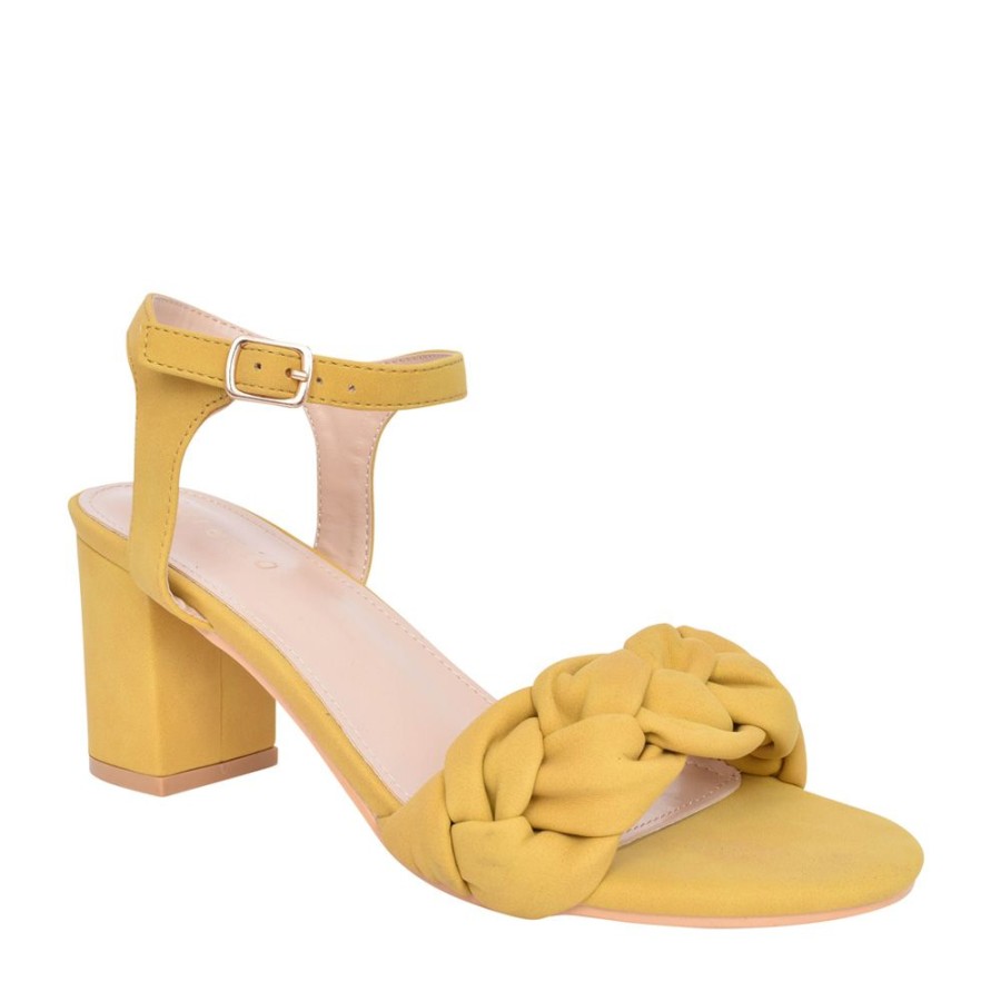 Ladies SORENTO | Ladies Tankards Heeled Sandal In Mustard