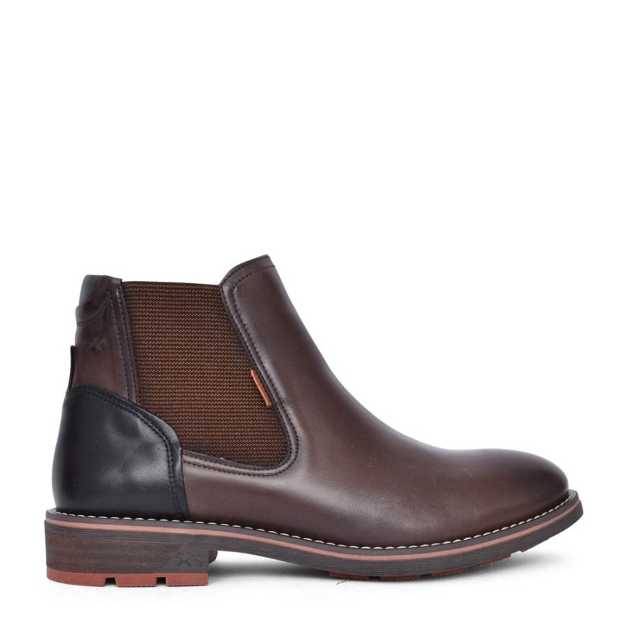 Mens FLUCHOS | F1343 Terry Chelsea Boot In Brown