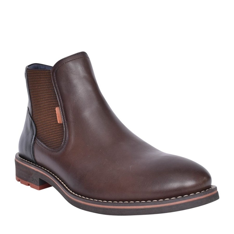 Mens FLUCHOS | F1343 Terry Chelsea Boot In Brown