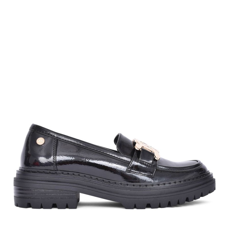 Ladies XTI | Ladies 141727 Platform Loafer In Black