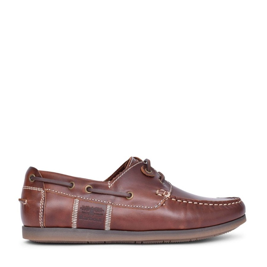 Mens BARBOUR | Mens Capstan Boat Shoe In Brown