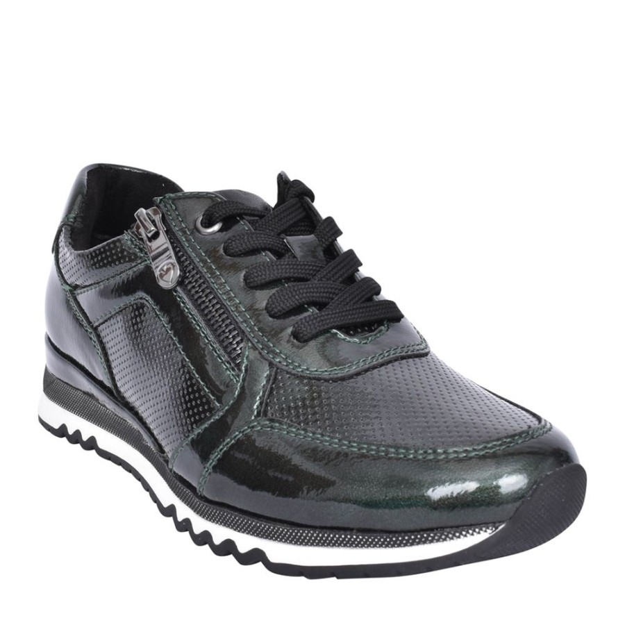 Ladies MARCO TOZZI | Ladies 2-3782 Laced Trainer In Green