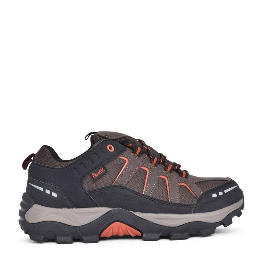 Mens RIEKER | Mens B8820 Tex Laced Walking Shoe In Brown