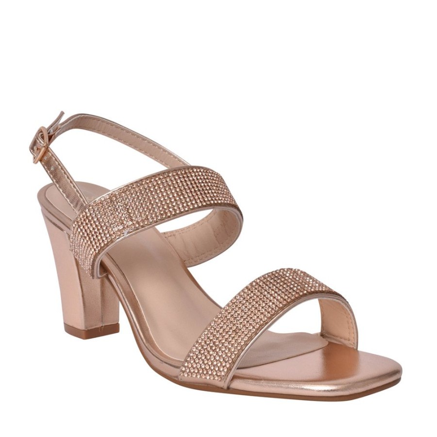 Ladies SORENTO | Ladies Coppershill Heeled Sandal In Rose