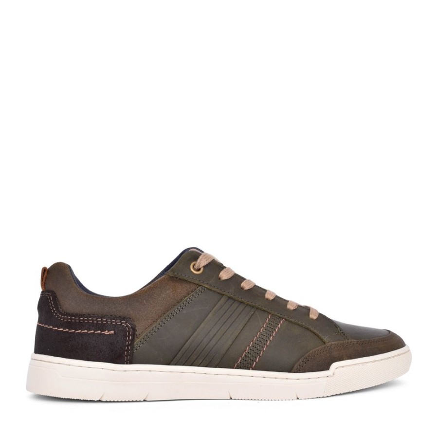 Mens LLOYD & PRYCE | Mens Armstrong Trainer In Khaki