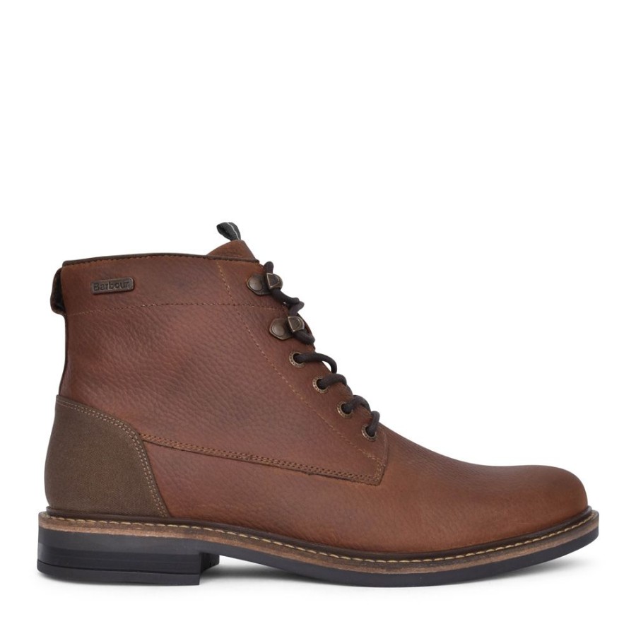 Mens BARBOUR | Mens Deckham Ankle Boot In Cedar