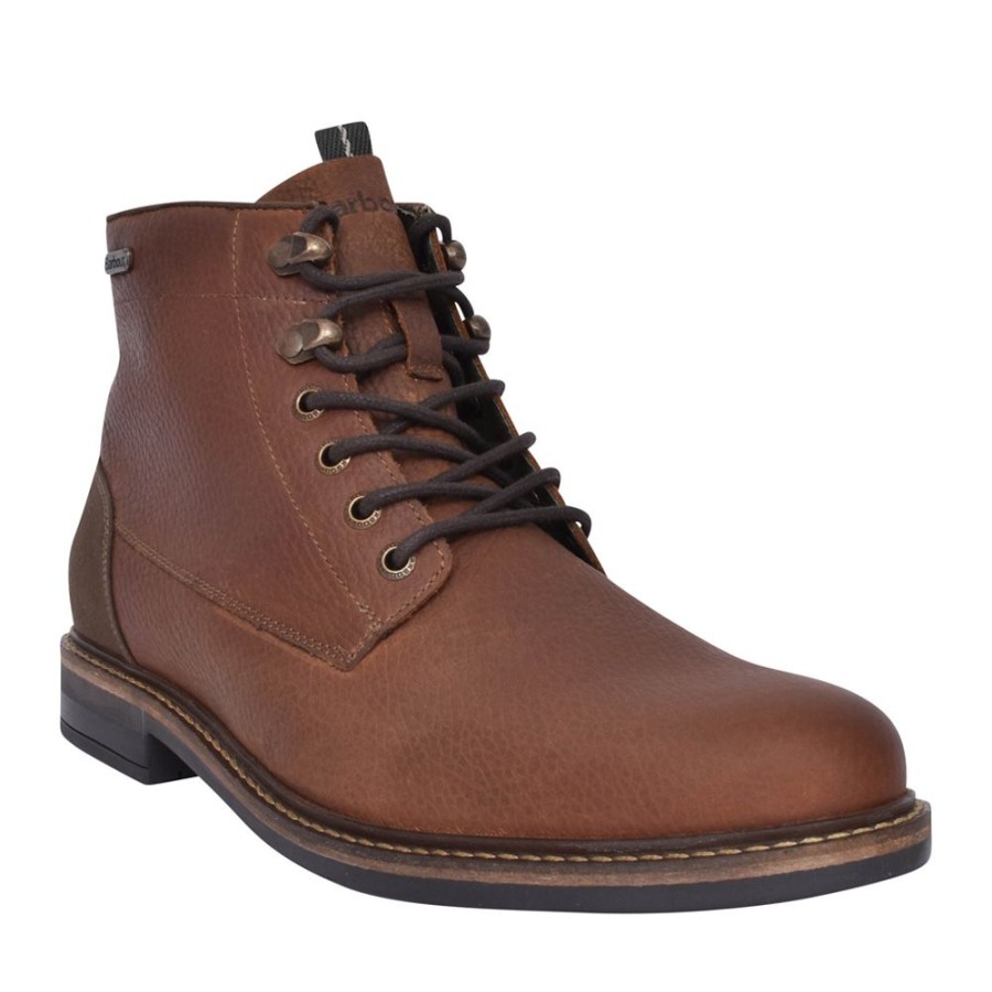 Mens BARBOUR | Mens Deckham Ankle Boot In Cedar