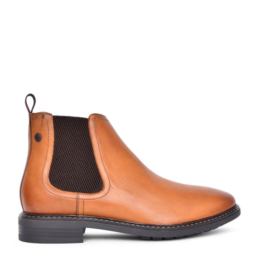 Mens BASE LONDON | Mens Seymour Uo04 Chelsea Boot In Tan