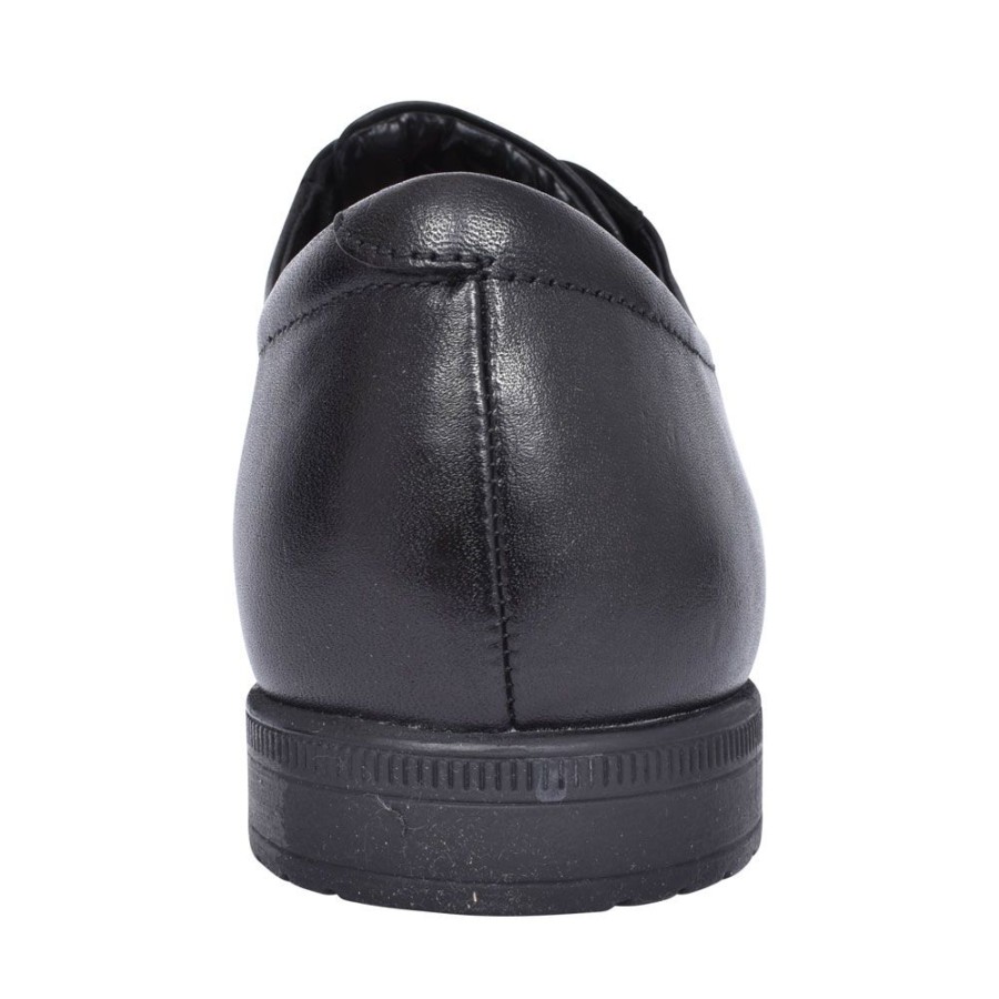 Mens CLARKS | Bampton Wing Leather G Fit Laced Shoe For Men In Blk Leather