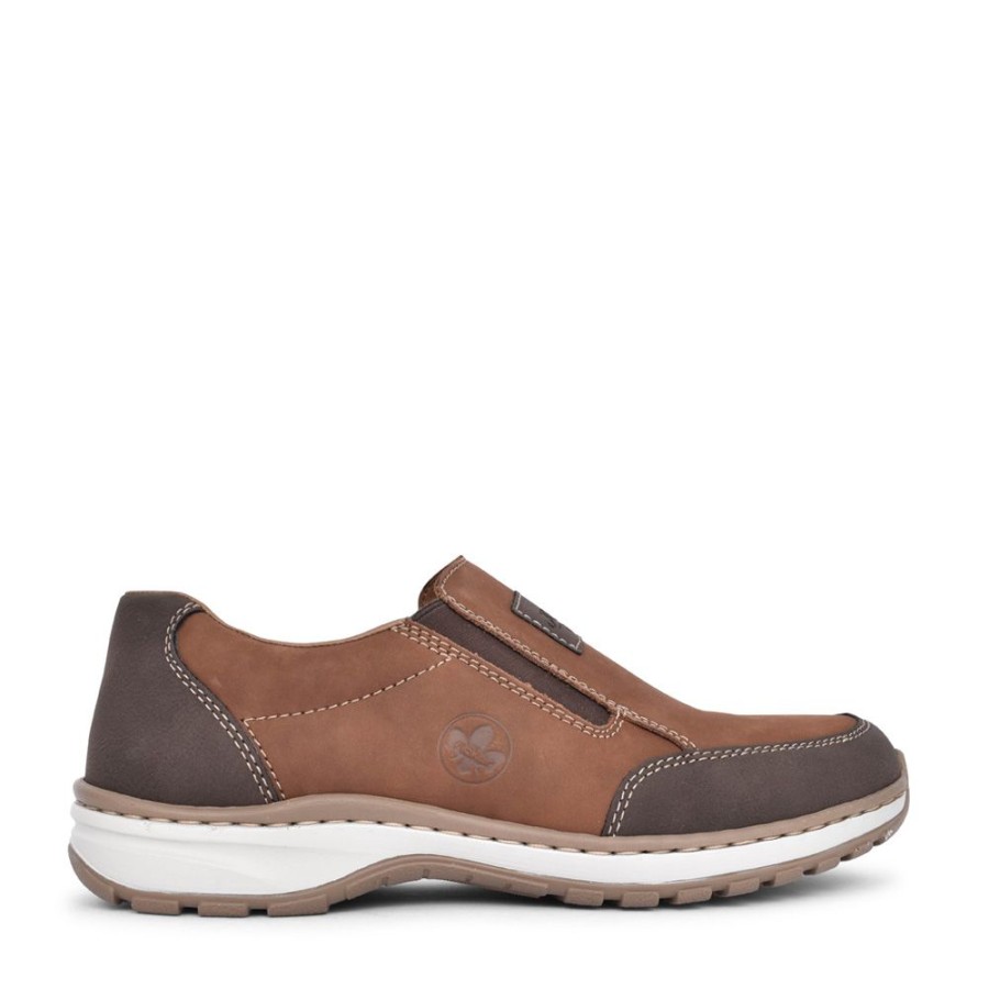 Mens RIEKER | Mens 3354 Slip-On Shoe In Brown