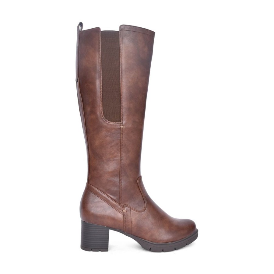 Ladies JANA | Ladies 8-25561 Long Leg Boot In Brown