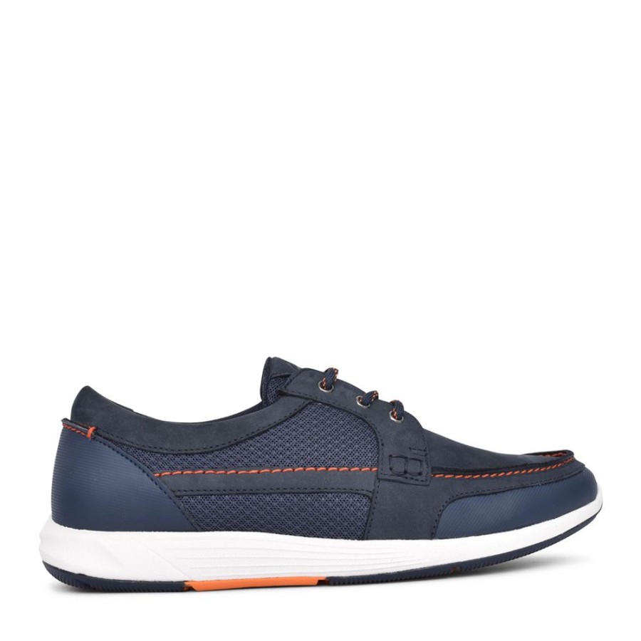 Mens CLARKS | Mens Atl Sail West G-Fit Laced Shoe In Navy